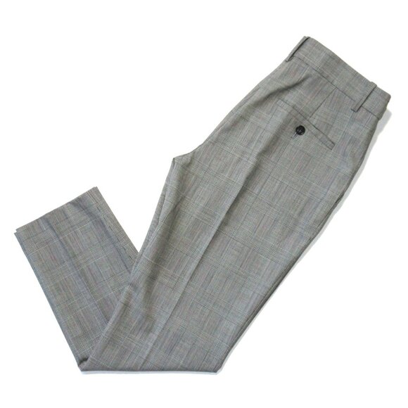 NWT Theory Treeca in Black New Tailor Glen Plaid Stretch Wool Tapered Pant 4 - Picture 6 of 10